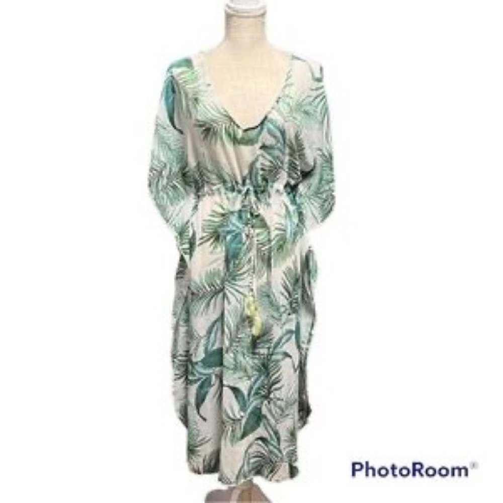 🌿 Kona Sol Women’s Small Tropical Swim Cover Up